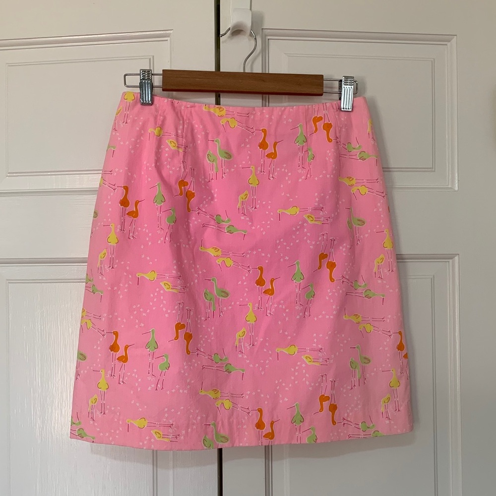 Lilly Pulitzer bird print skirt
